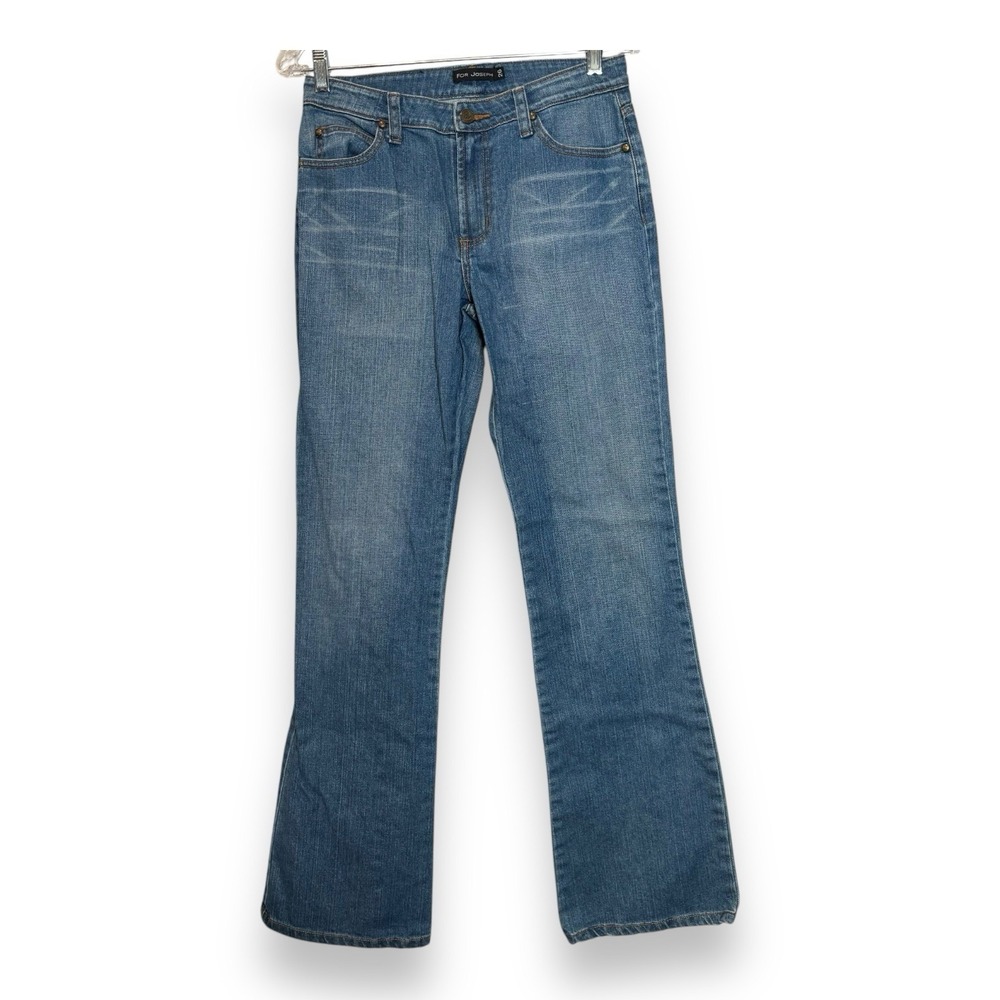 Vintage FOR JOSEPH Women's Bootcut Denim Stretch Blue Jeans Sz 26 Y2K